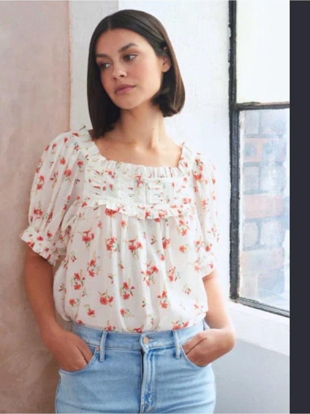 Doen Farley Top in Sweet Albeia , Size Small